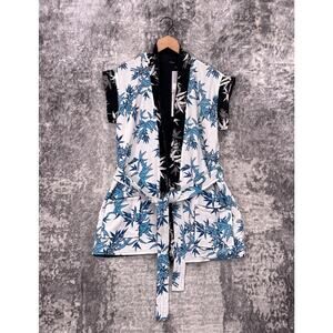 New Balkanica Kimono One Size Womens Floral Handmade Terry Cloth